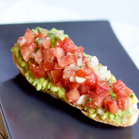 BRUSCHETTA AVOCADO TOAST