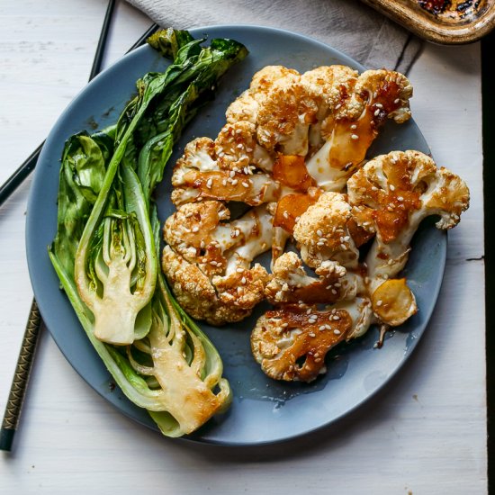 Bok Choy & Teriyaki Cauliflower