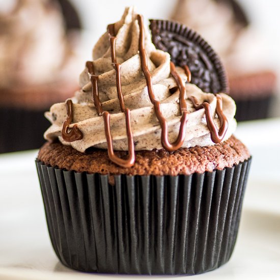 Small-batch Oreo Cupcakes