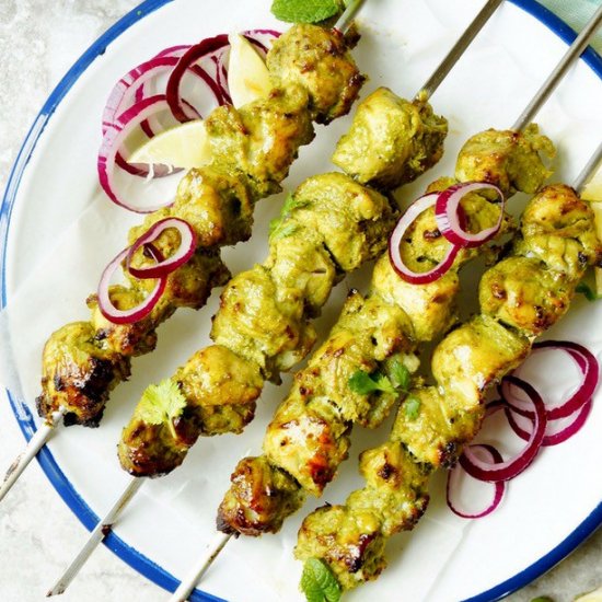 Hariyali Chicken Tikka Kebab