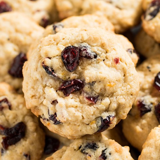 Cranberry Orange Oatmeal Cookies