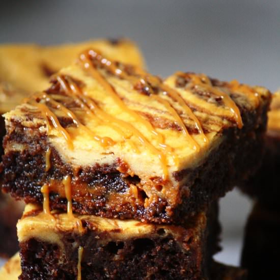 Dulce de Leche Brownie Cheesecake