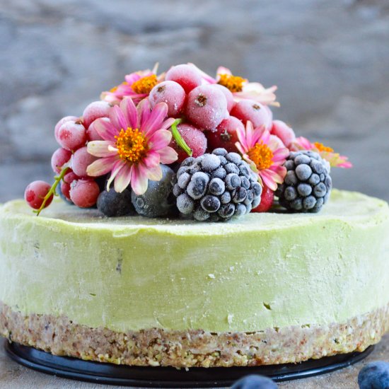 Avocado and Mango Mini Cheesecake