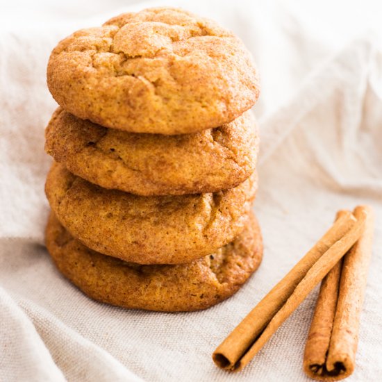 Pumpkin Snickerdoodle Cookies