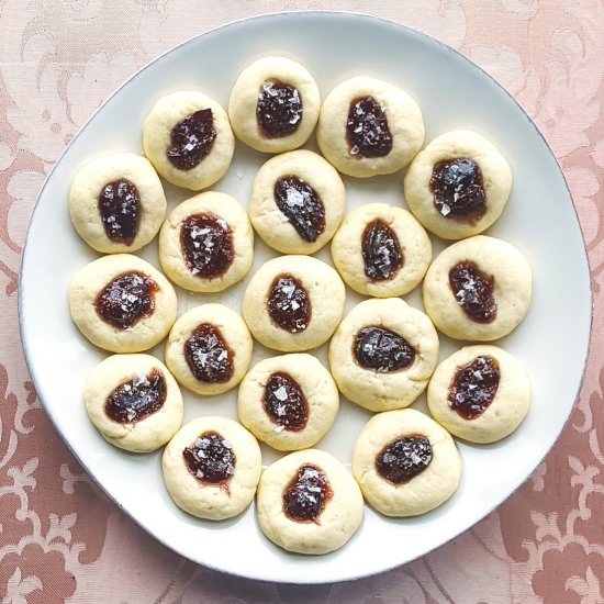 Fig & Cheddar Thumbprint Cookies