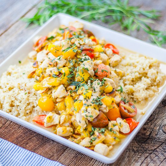 Paleo Mango Cashew Chicken