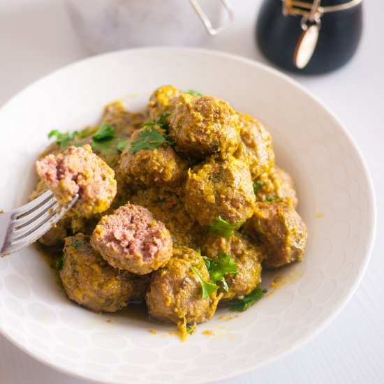 Quick Easy Cilantro Meatballs