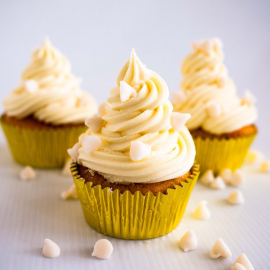 White Chocolate Cupcakes