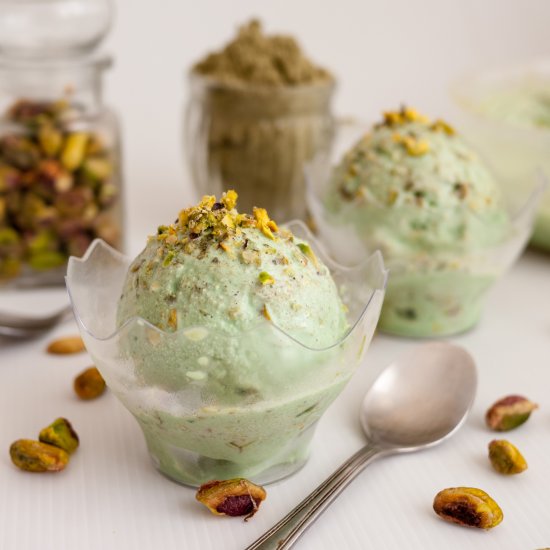 Matcha Green Tea Ice Cream No Churn