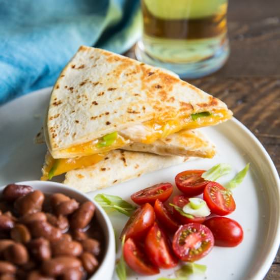 Sriracha Chicken Quesadillas