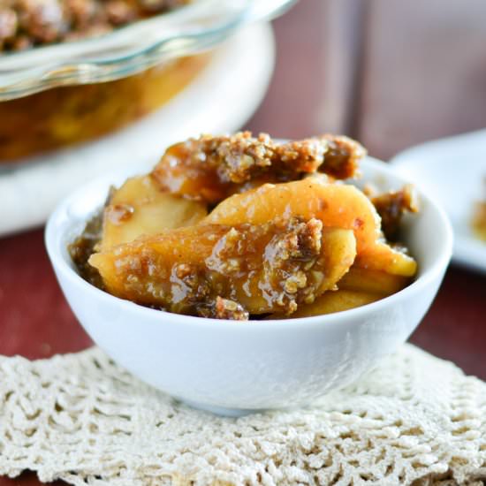 Dark Brown Sugar Apple Crisp