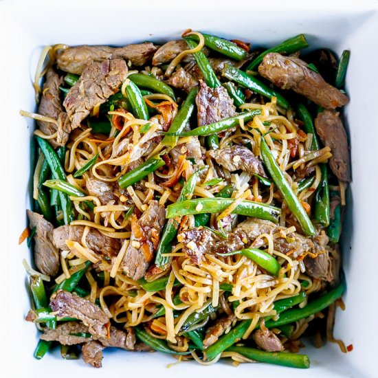 30 Minute Gluten-Free Beef Lo Mein