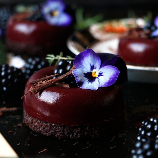 Blackberry Chocolate Savarin