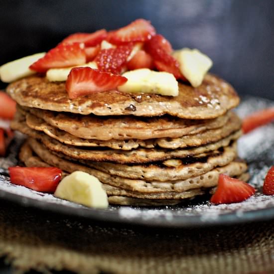 Whole Wheat Banana Pancakes