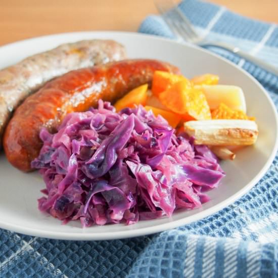 Braised Red Cabbage with Apples