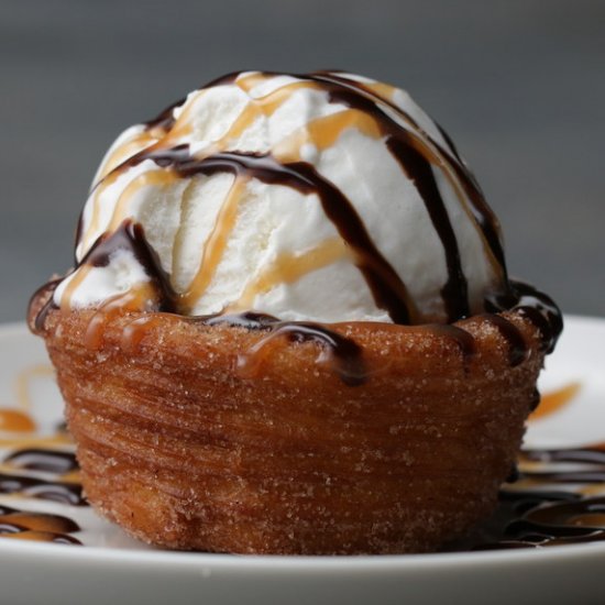 Churro Ice Cream Bowl