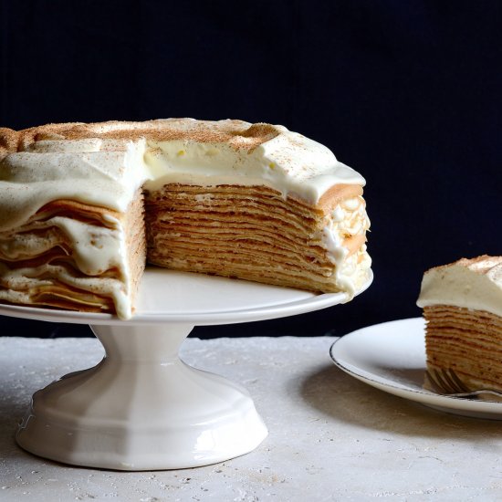 Crepe Cake with Patisserie Cream