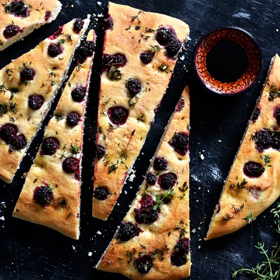 Blackberry & Thyme Focaccia