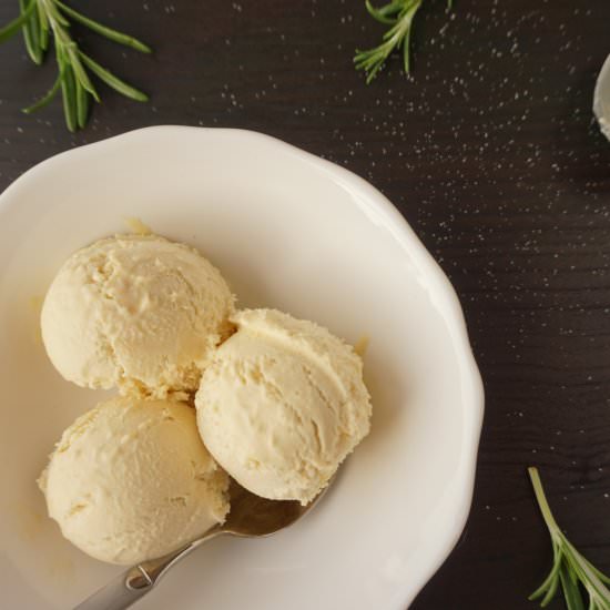 Rosemary Olive Ice Cream