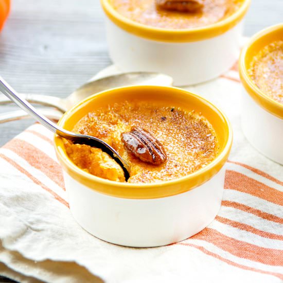 Instant Pot Pumpkin Crème Brûlée