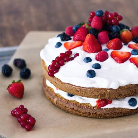 Naked Lemon Cake with Summerfruit