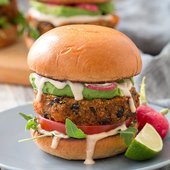 Quinoa and Black Bean Burgers