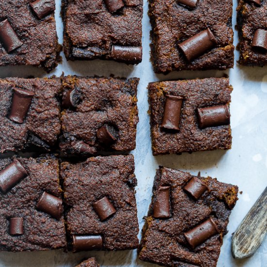 Hazelnut Paleo Pumpkin Cake Bars