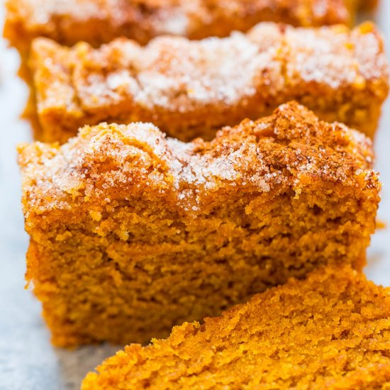 Cinnamon Sugar Pumpkin Bread