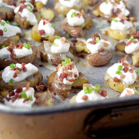 Loaded Smashed Potato Bites