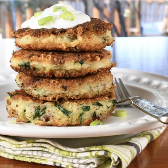 Mashed Potato Pancakes with Gruyere