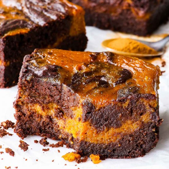 Paleo Pumpkin Brownies