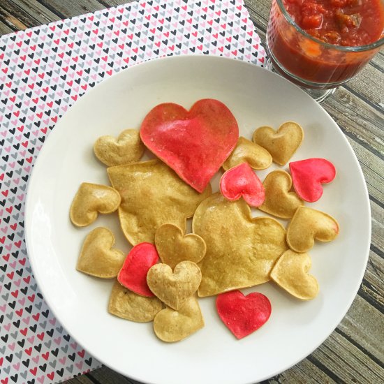 Heart Shaped Tortilla Chips