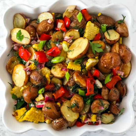 Roasted Corn and Potato Salad