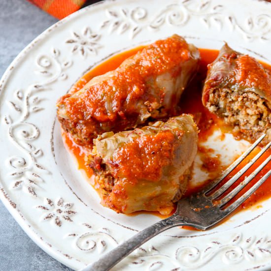 Slow Cooker Cabbage Rolls