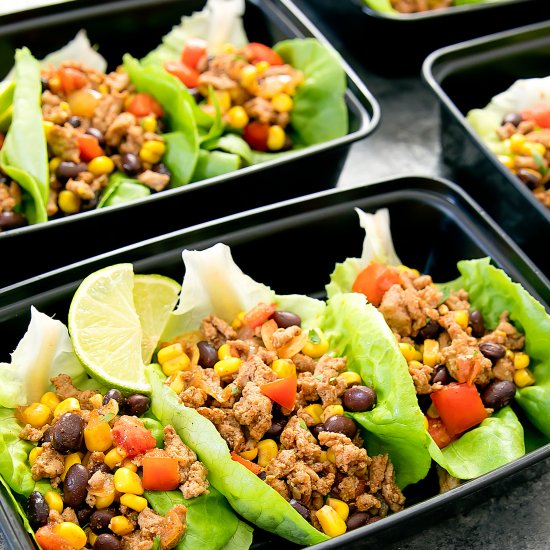 Taco Lettuce Wraps Meal Prep