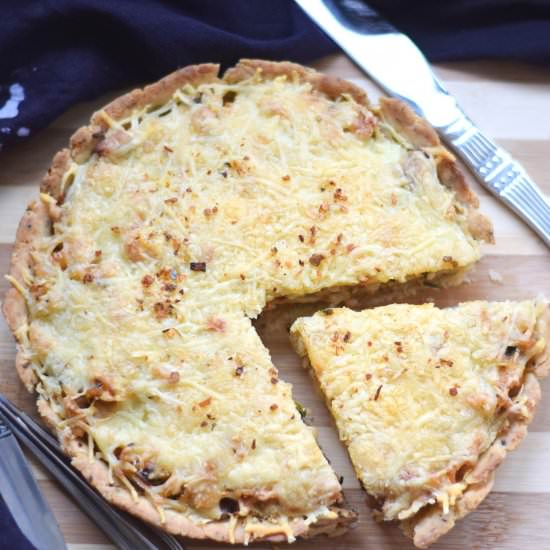 Methi Rajma Pasta Quiche