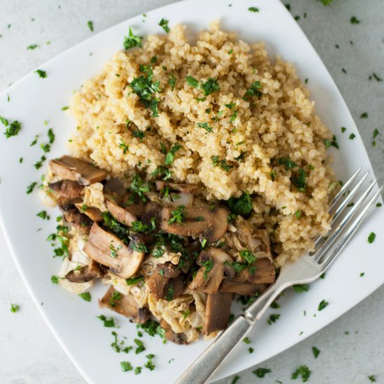 Mushroom, Cabbage & Lime Stir-fry