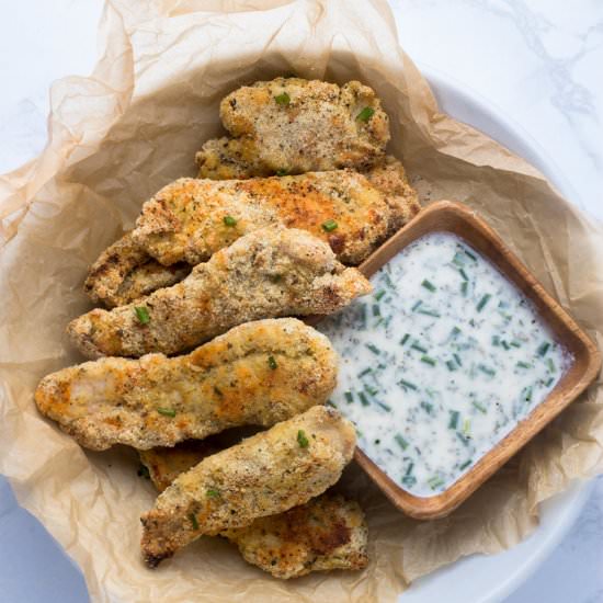 Chicken Tenders with Kefir Ranch