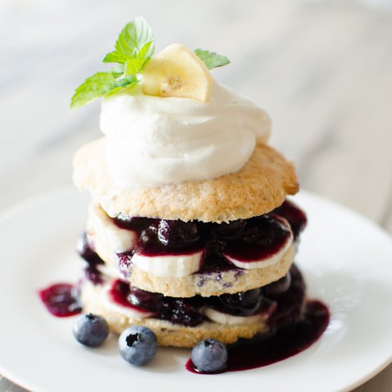 Blueberry Banana Shortcakes