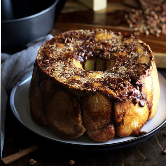 Cinnamon Pecan Pull Apart Bread