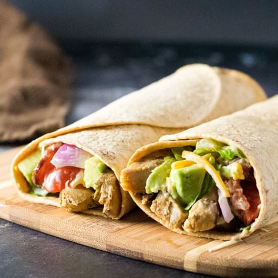 Easy Chicken Bacon Ranch Wraps