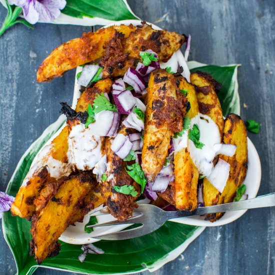 Baked Masala Potato Wedges