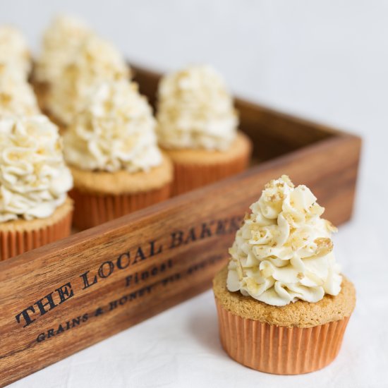 Walnut Honey Cupcakes