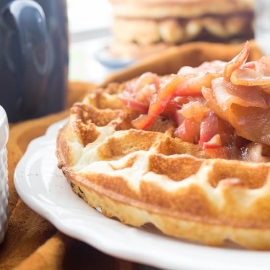 Five Spice Apple Waffles