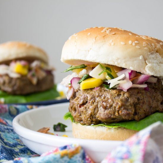 Beef Rendang Burger