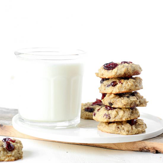 Cranberry Muffin Breakfast Cookies