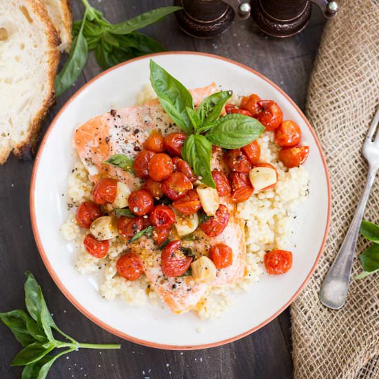 One Pan Roasted Salmon