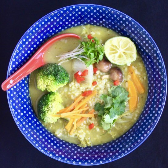 Thai Green Curry Rice Soup