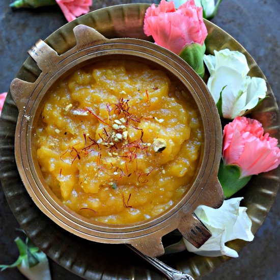 Aval Kesari/Beaten Rice Pudding