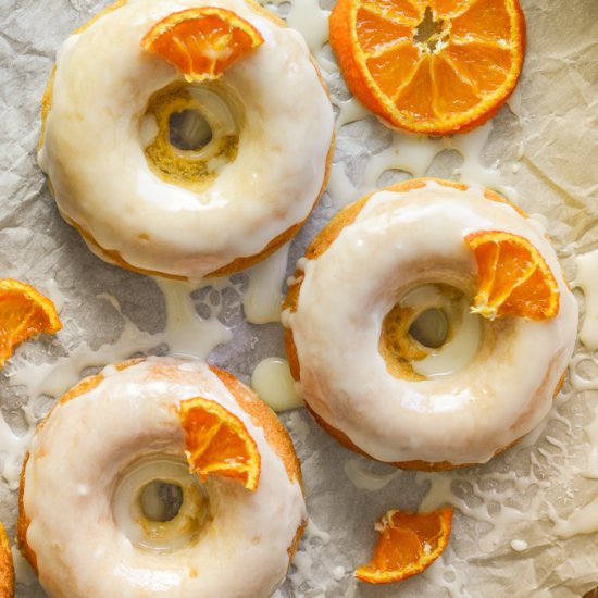 Orange Olive Oil Baked Donuts